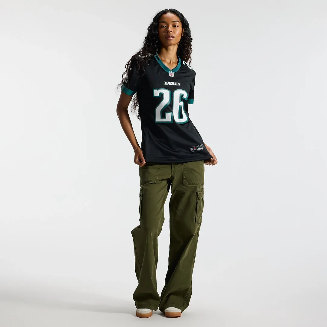 Zennovawear Saquon Barkley Philadelphia Eagles Women's Alternate Game Jersey - Black