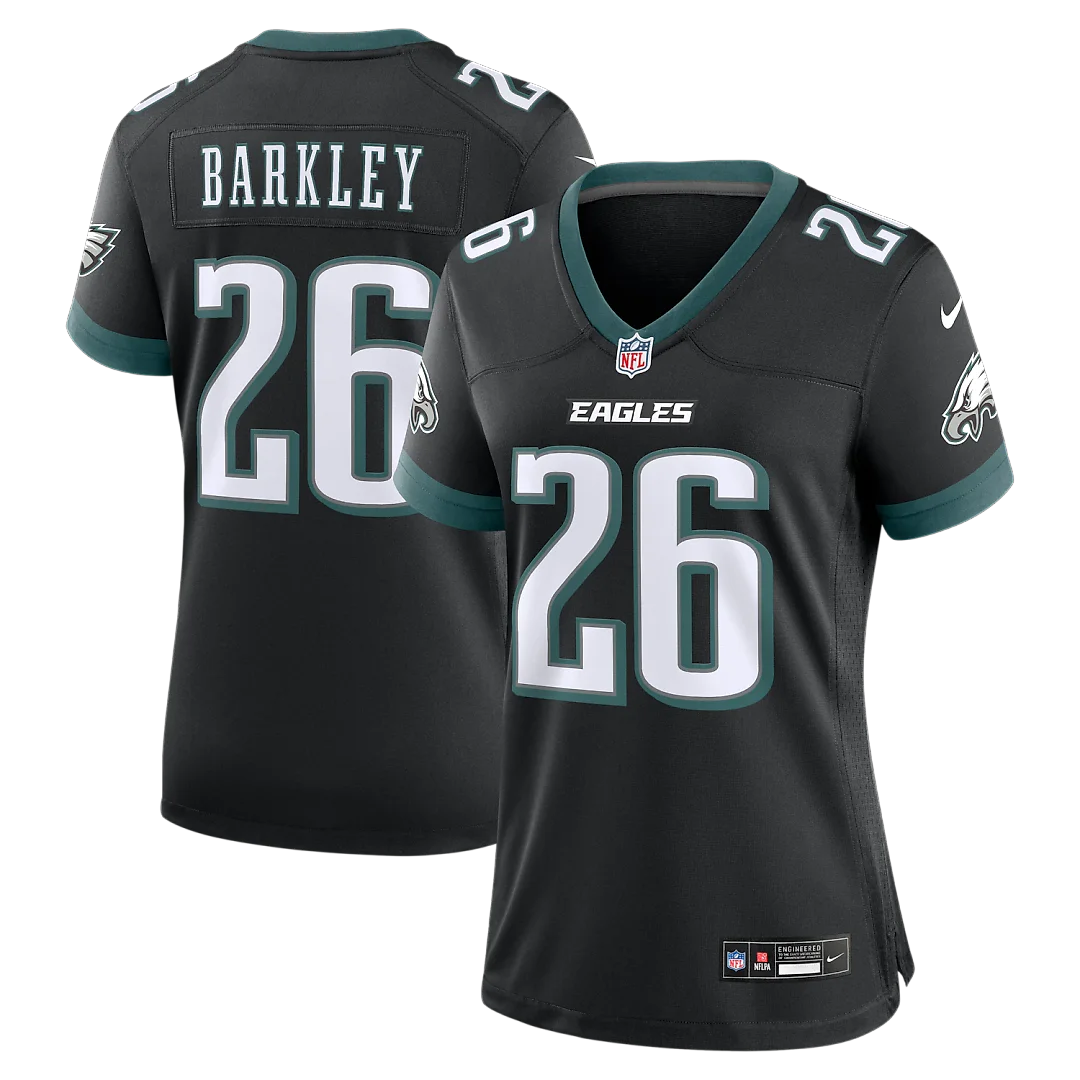 Zennovawear Saquon Barkley Philadelphia Eagles Women's Alternate Game Jersey - Black