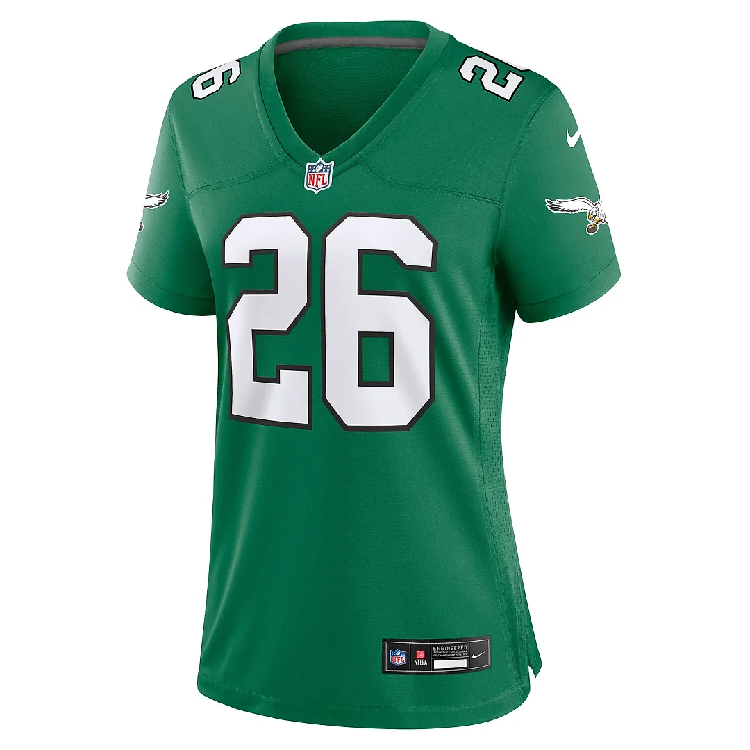 Zennovawear Saquon Barkley Philadelphia Eagles Women's Alternate Game Jersey - Kelly Green