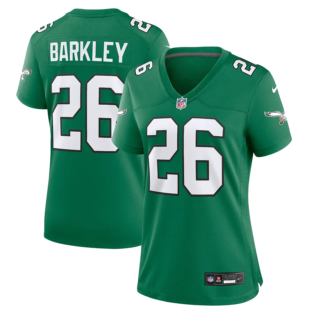Zennovawear Saquon Barkley Philadelphia Eagles Women's Alternate Game Jersey - Kelly Green