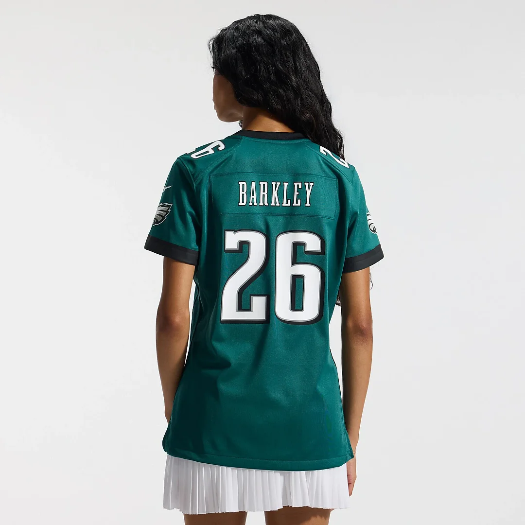 Zennovawear Saquon Barkley Philadelphia Eagles Women's Team Game Jersey - Midnight Green