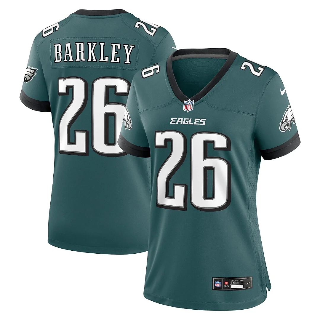 Zennovawear Saquon Barkley Philadelphia Eagles Women's Game Player Jersey - Midnight Green