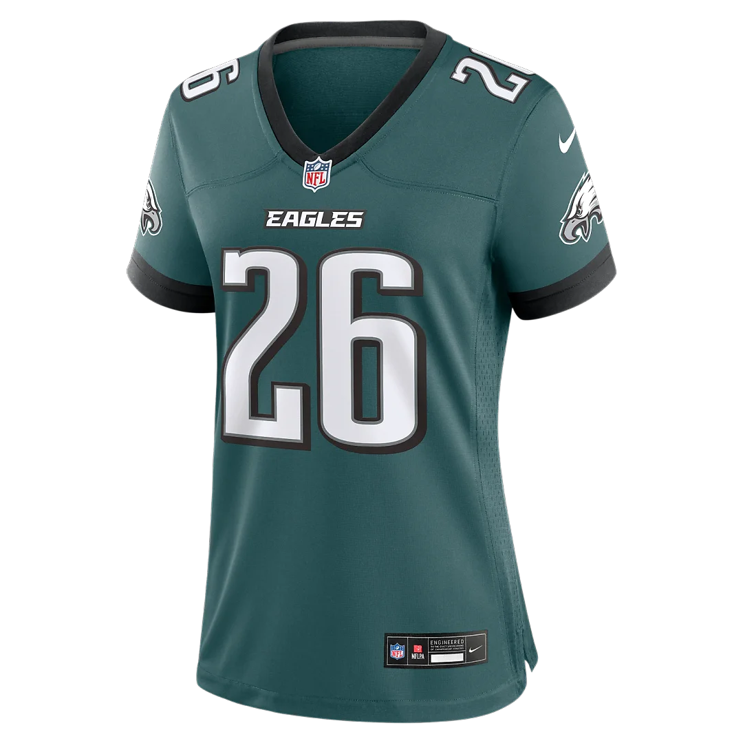 Zennovawear Saquon Barkley Philadelphia Eagles Women's Team Game Jersey - Midnight Green