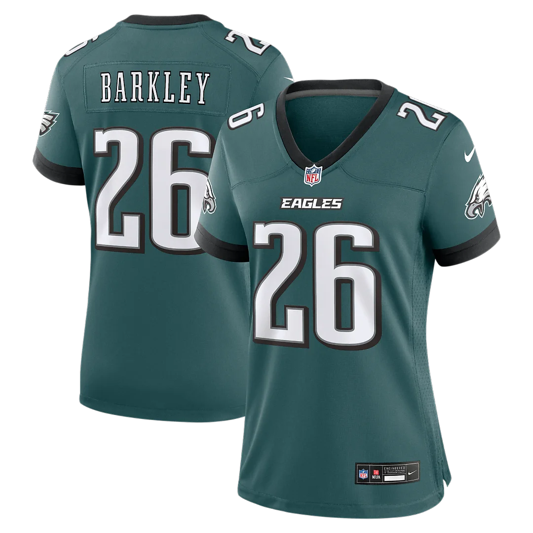 Zennovawear Saquon Barkley Philadelphia Eagles Women's Team Game Jersey - Midnight Green