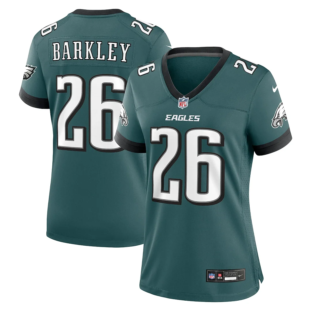 Zennovawear Saquon Barkley Philadelphia Eagles Women's Game Player Jersey - Midnight Green