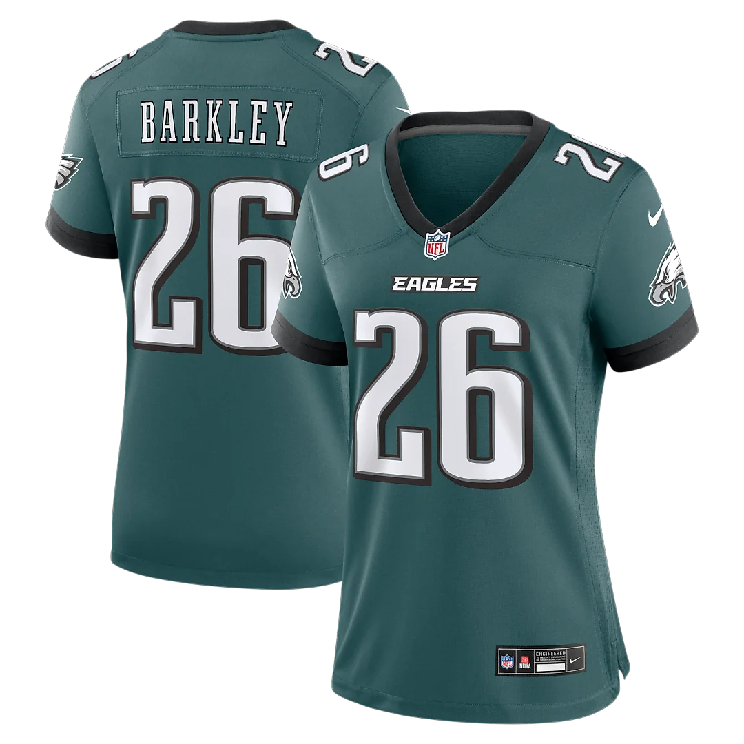 Zennovawear Saquon Barkley Philadelphia Eagles Women's Team Game Jersey - Midnight Green