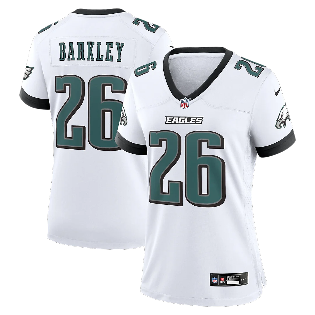 Zennovawear Saquon Barkley Philadelphia Eagles Women's Game Jersey - White