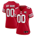 Zennovawear San Francisco 49ers Women's 80th Anniversary Custom Game Jersey - Scarlet