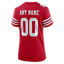 Zennovawear San Francisco 49ers Women's 80th Anniversary Custom Game Jersey - Scarlet