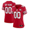 Zennovawear San Francisco 49ers Women's 80th Anniversary Custom Game Jersey - Scarlet