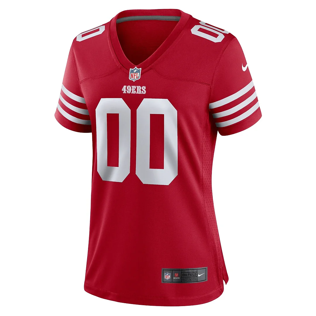 Zennovawear San Francisco 49ers Women's Game Custom Jersey - Scarlet
