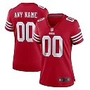 Zennovawear San Francisco 49ers Women's Game Custom Jersey - Scarlet