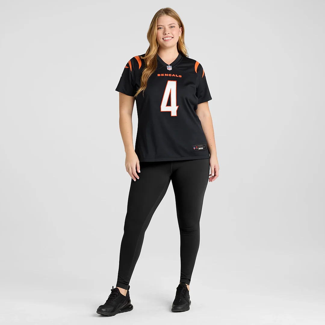 Zennovawear Sean Clifford Cincinnati Bengals Women's Team Game Jersey - Black