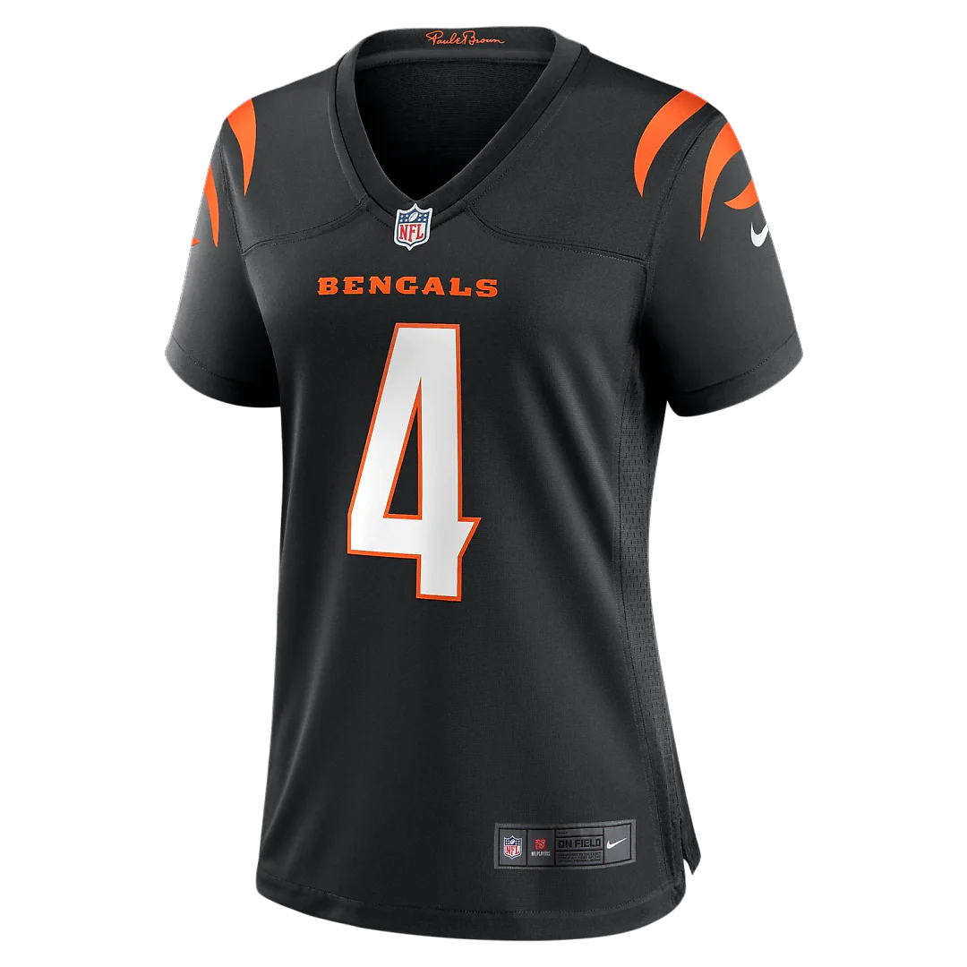 Zennovawear Sean Clifford Cincinnati Bengals Women's Team Game Jersey - Black