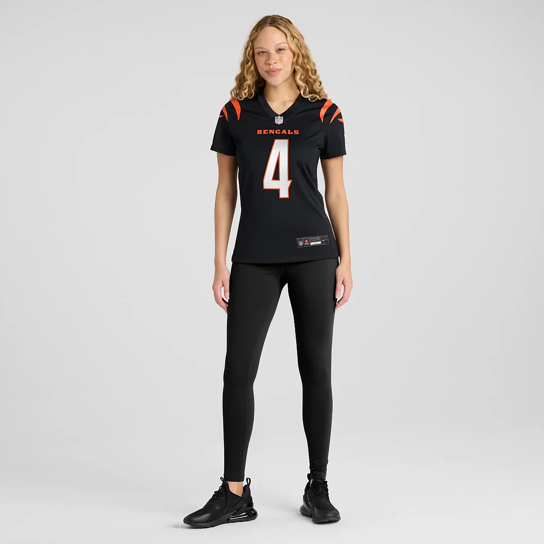 Zennovawear Sean Clifford Cincinnati Bengals Women's Team Game Jersey - Black