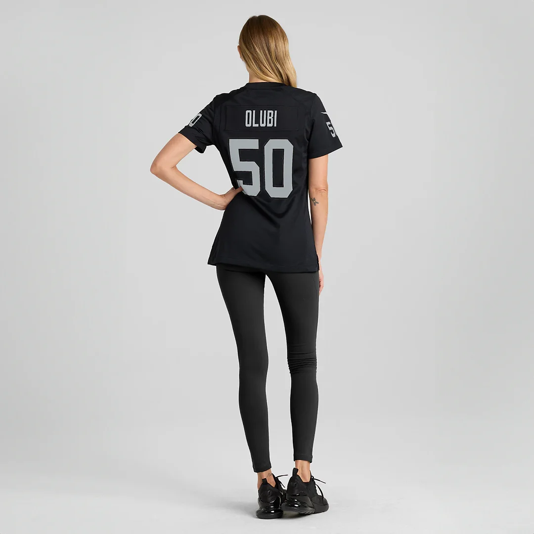 Zennovawear Segun Olubi Las Vegas Raiders Women's Team Game Jersey - Black
