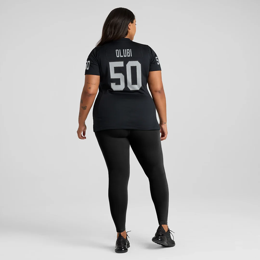 Zennovawear Segun Olubi Las Vegas Raiders Women's Team Game Jersey - Black