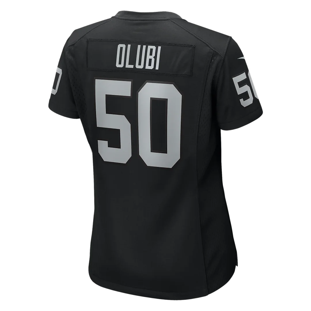 Zennovawear Segun Olubi Las Vegas Raiders Women's Team Game Jersey - Black