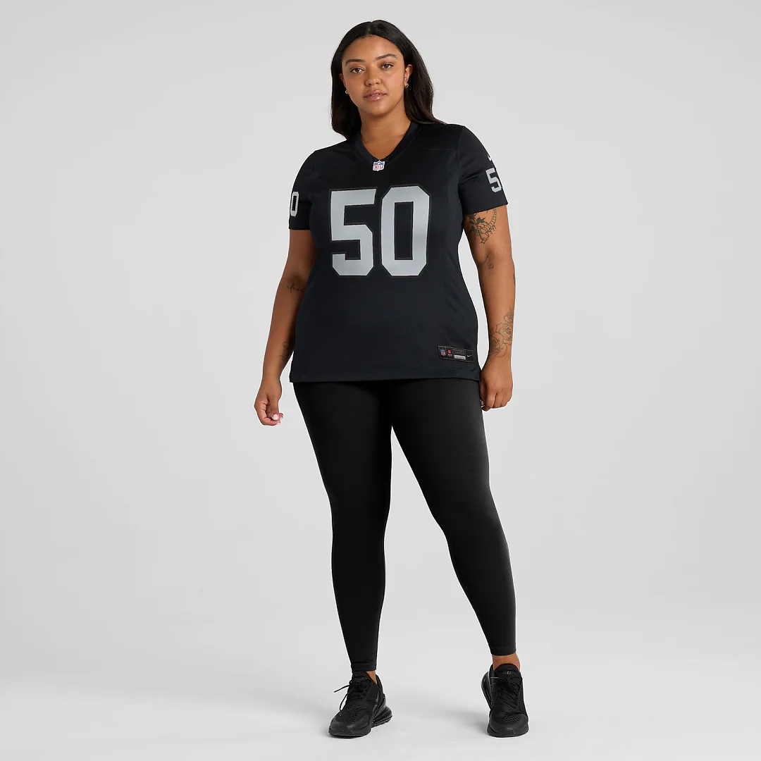 Zennovawear Segun Olubi Las Vegas Raiders Women's Team Game Jersey - Black