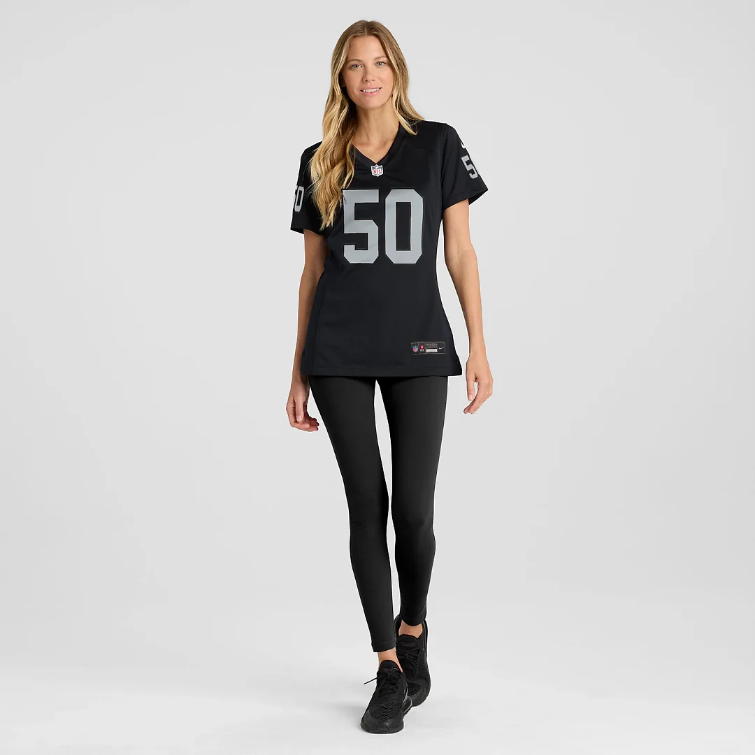 Zennovawear Segun Olubi Las Vegas Raiders Women's Team Game Jersey - Black