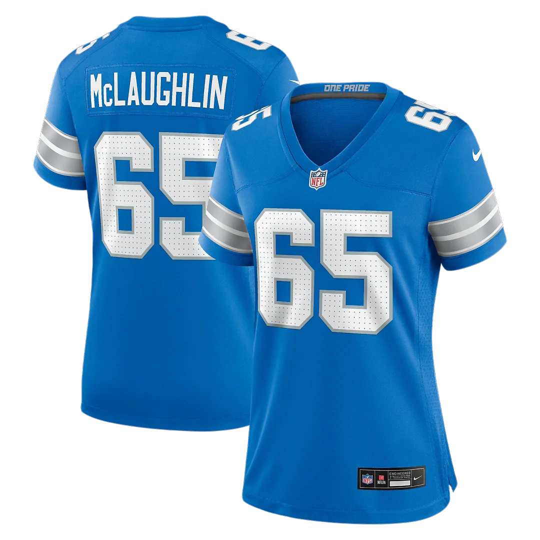 Zennovawear Seth McLaughlin Detroit Lions Women's Team Game Jersey - Blue