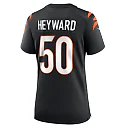 Zennovawear Shaka Heyward Cincinnati Bengals Women's Team Game Jersey - Black