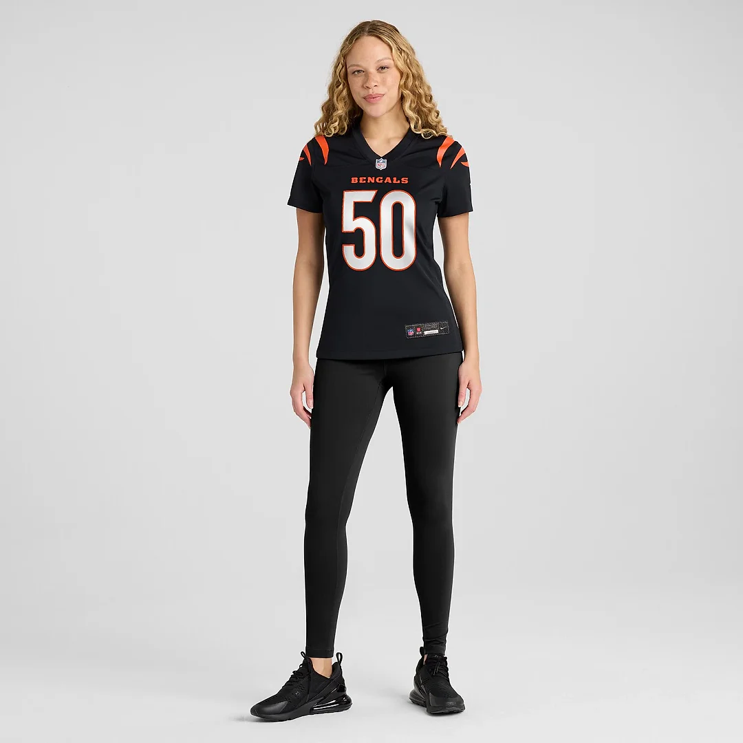 Zennovawear Shaka Heyward Cincinnati Bengals Women's Team Game Jersey - Black