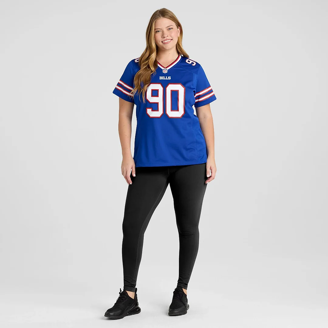 Zennovawear Shaq Lawson Buffalo Bills Women's Game Jersey - Royal