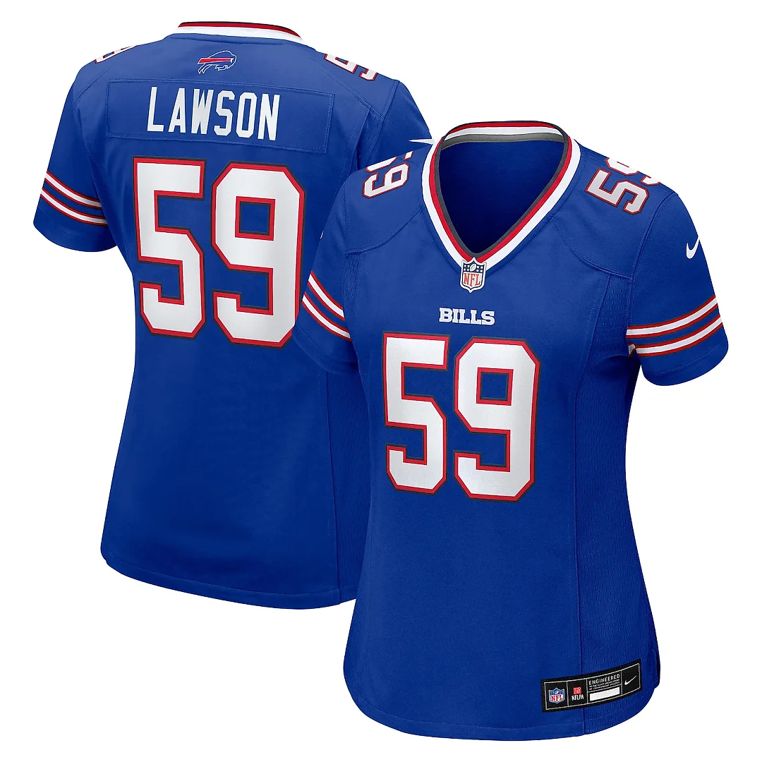 Zennovawear Shaq Lawson Buffalo Bills Women's Team Game Jersey - Royal