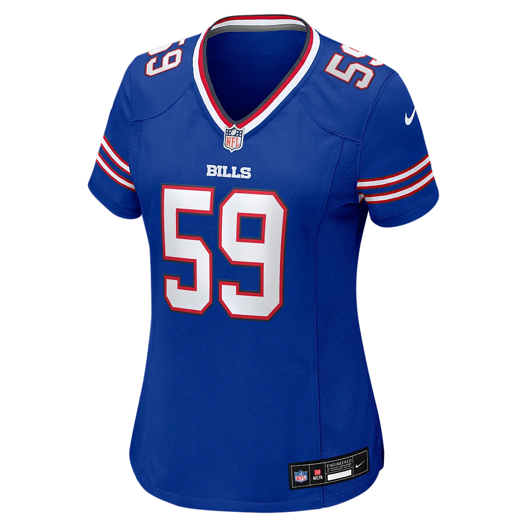Zennovawear Shaq Lawson Buffalo Bills Women's Team Game Jersey - Royal