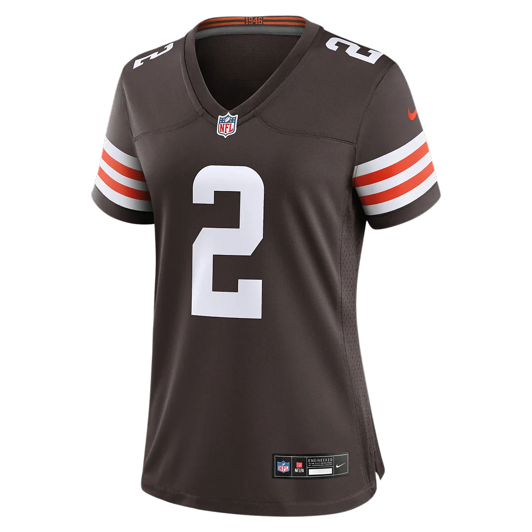 Zennovawear Shedeur Sanders Cleveland Browns Women's Team Game Jersey - Brown