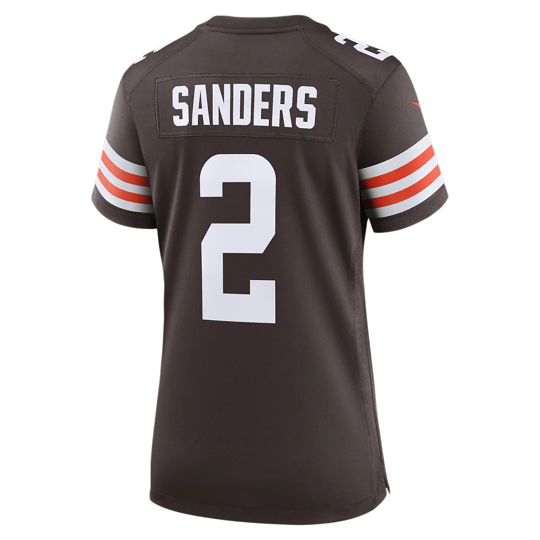 Zennovawear Shedeur Sanders Cleveland Browns Women's Team Game Jersey - Brown