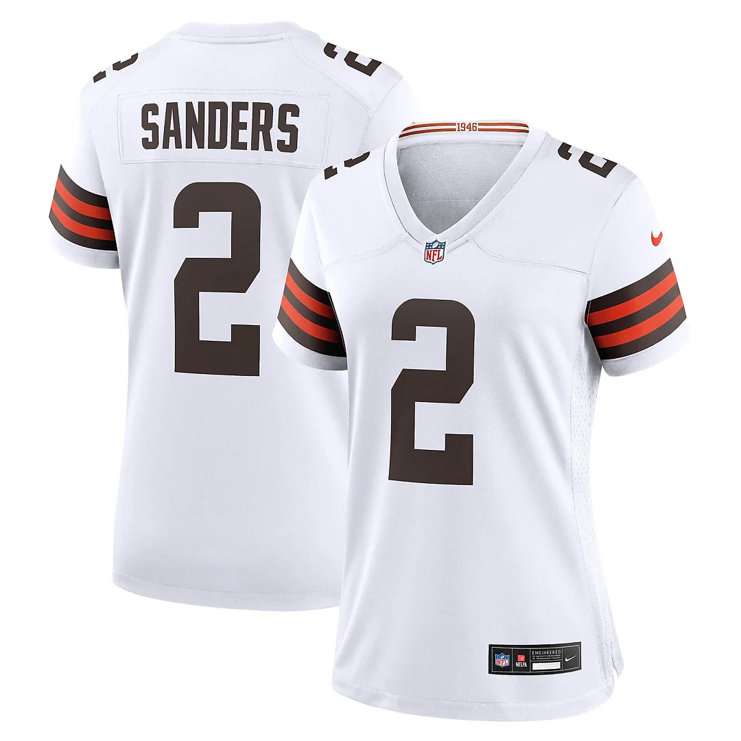 Zennovawear Shedeur Sanders Cleveland Browns Women's Game Jersey - White