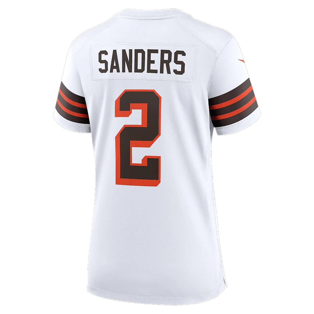 Zennovawear Shedeur Sanders Cleveland Browns Women's Alternate Game Jersey - White