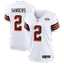 Zennovawear Shedeur Sanders Cleveland Browns Women's Alternate Game Jersey - White