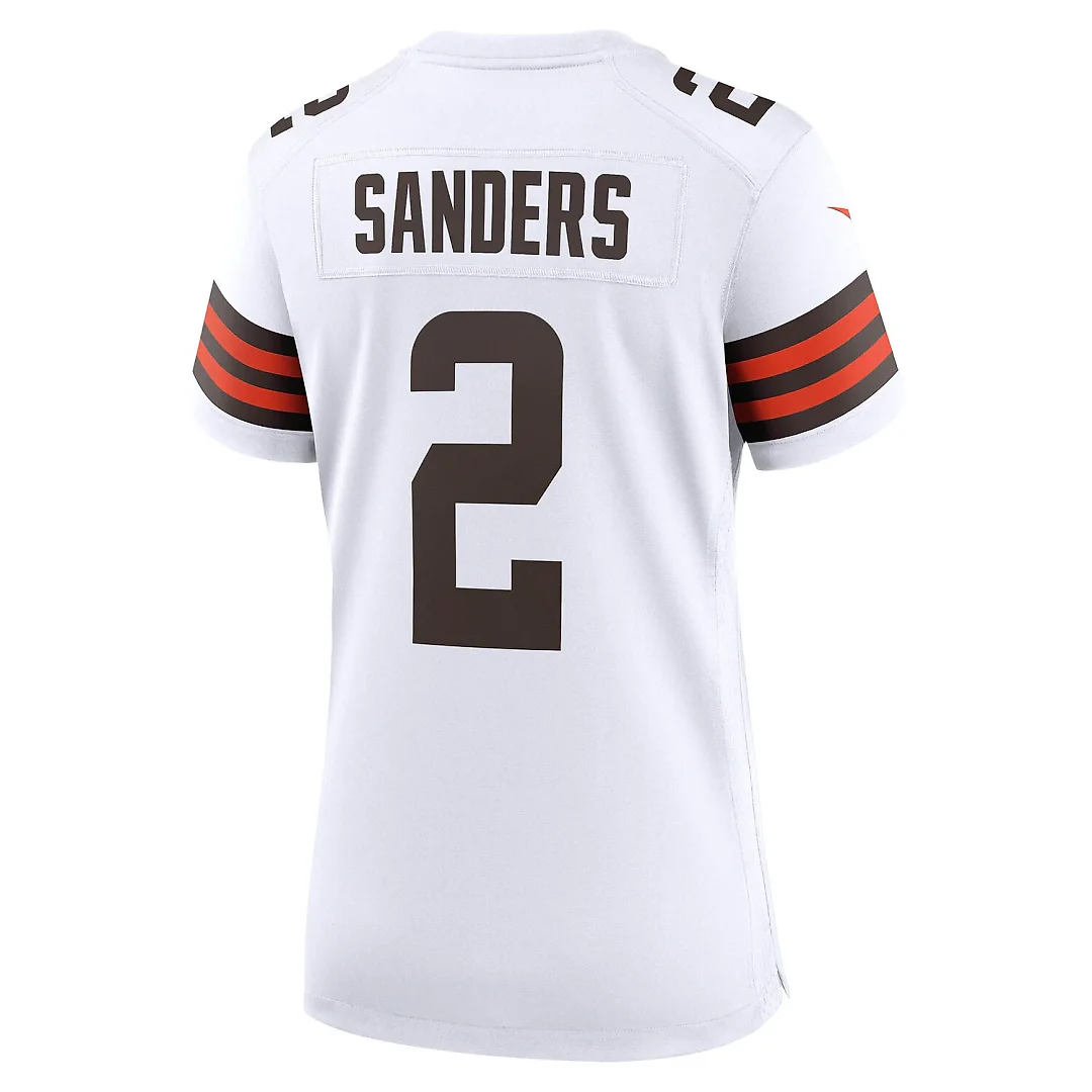 Zennovawear Shedeur Sanders Cleveland Browns Women's Game Jersey - White