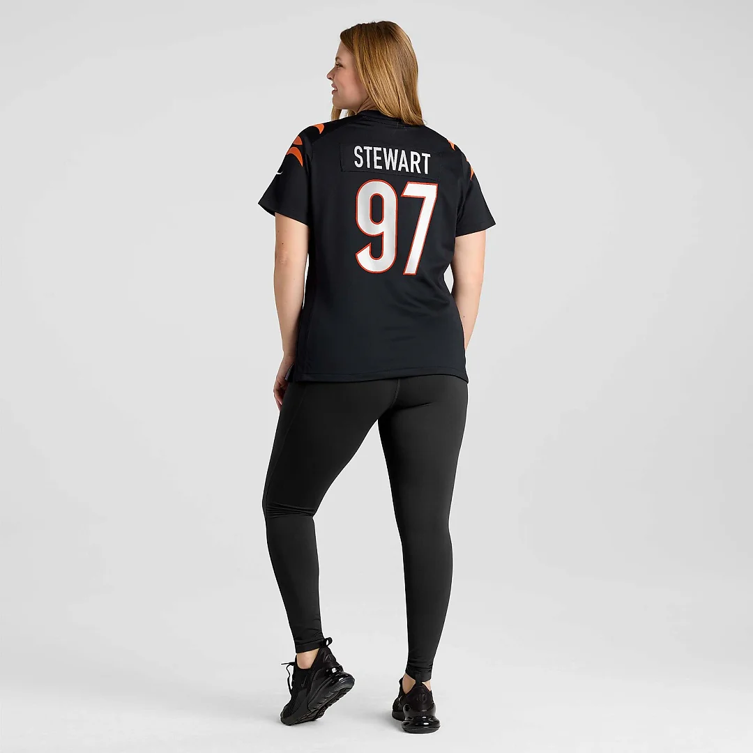 Zennovawear Shemar Stewart Cincinnati Bengals Women's Team Game Jersey - Black