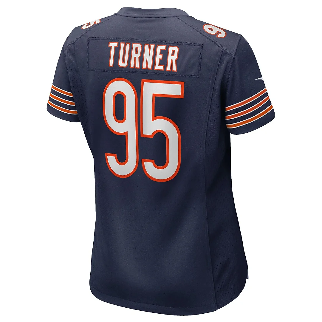 Zennovawear Shemar Turner Chicago Bears Women's Team Game Jersey - Navy