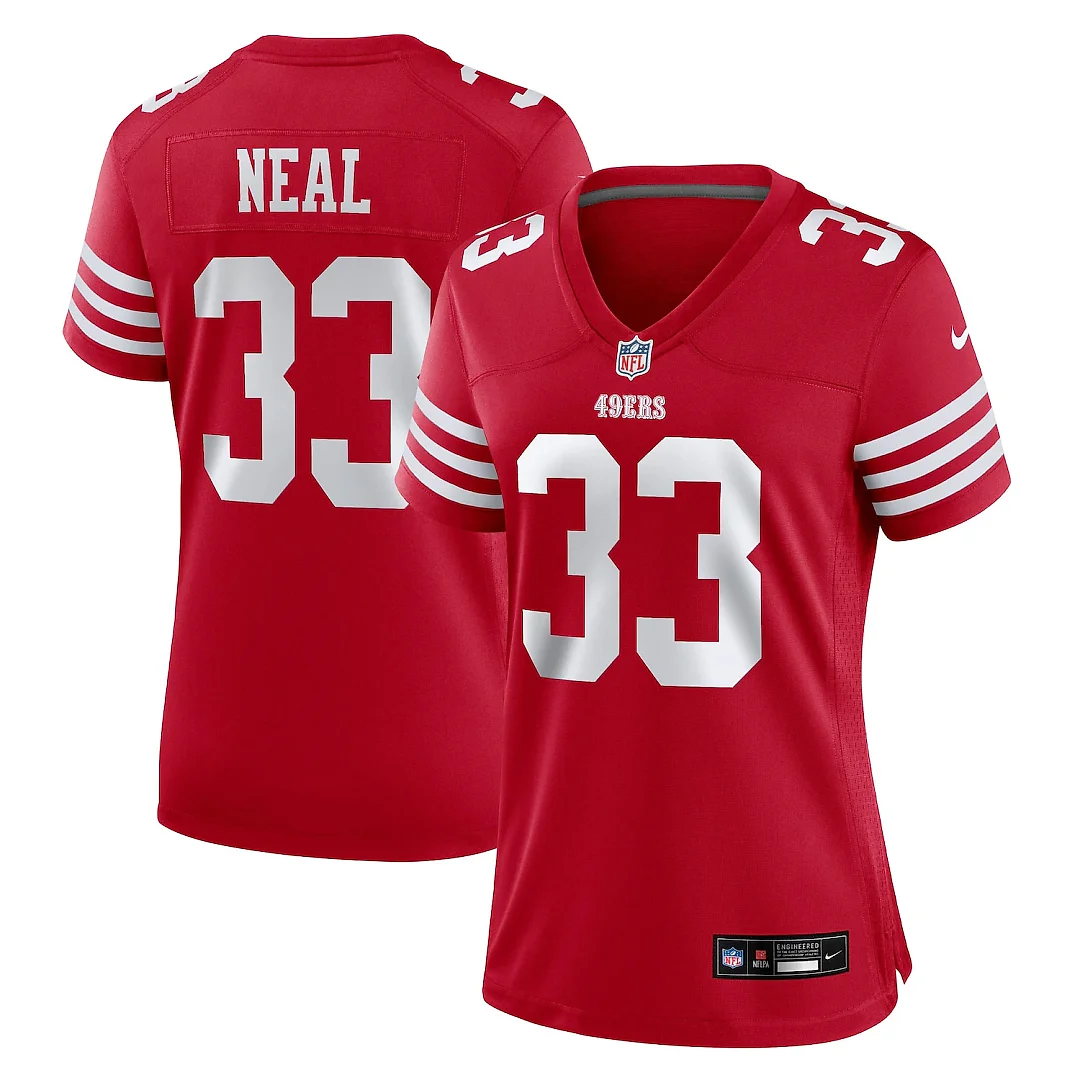 Zennovawear Siran Neal San Francisco 49ers Women's Team Game Jersey - Scarlet