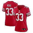 Zennovawear Siran Neal San Francisco 49ers Women's Team Game Jersey - Scarlet