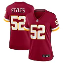 Zennovawear Sonny Styles Washington Commanders Women's Game Jersey - Burgundy