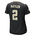 Zennovawear Spencer Rattler New Orleans Saints Women's Team Game Jersey - Black