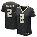 Zennovawear Spencer Rattler New Orleans Saints Women's Team Game Jersey - Black