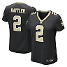 Zennovawear Spencer Rattler New Orleans Saints Women's Team Game Jersey - Black