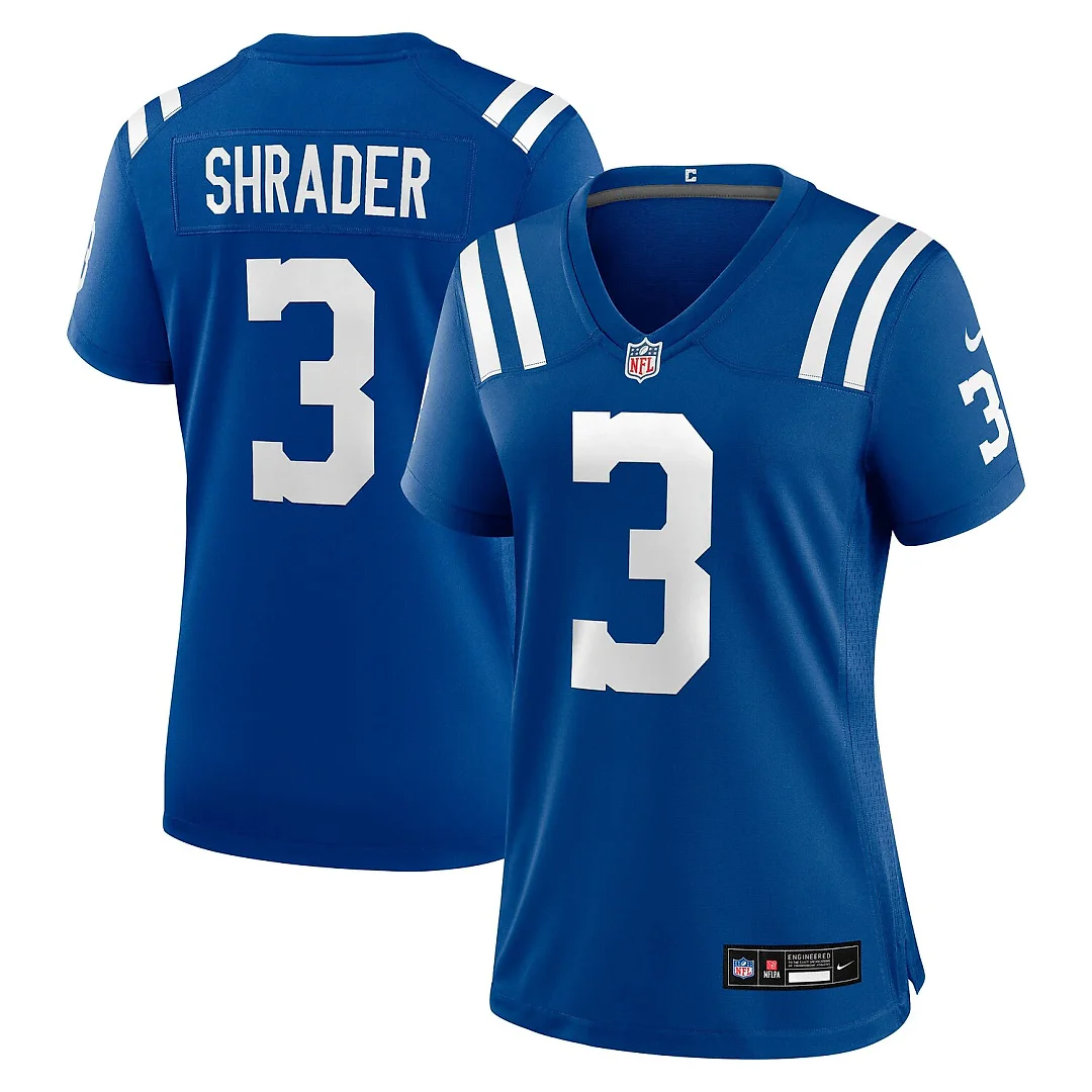 Zennovawear Spencer Shrader Indianapolis Colts Women's Team Game Jersey - Royal