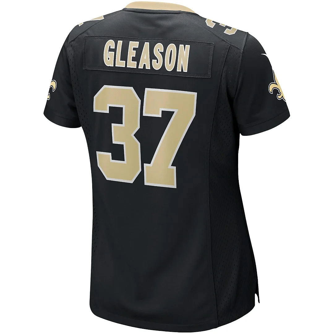 Zennovawear Steve Gleason New Orleans Saints Women's Game Retired Player Jersey - Black