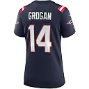 Zennovawear Steve Grogan New England Patriots Women's Game Retired Player Jersey - Navy
