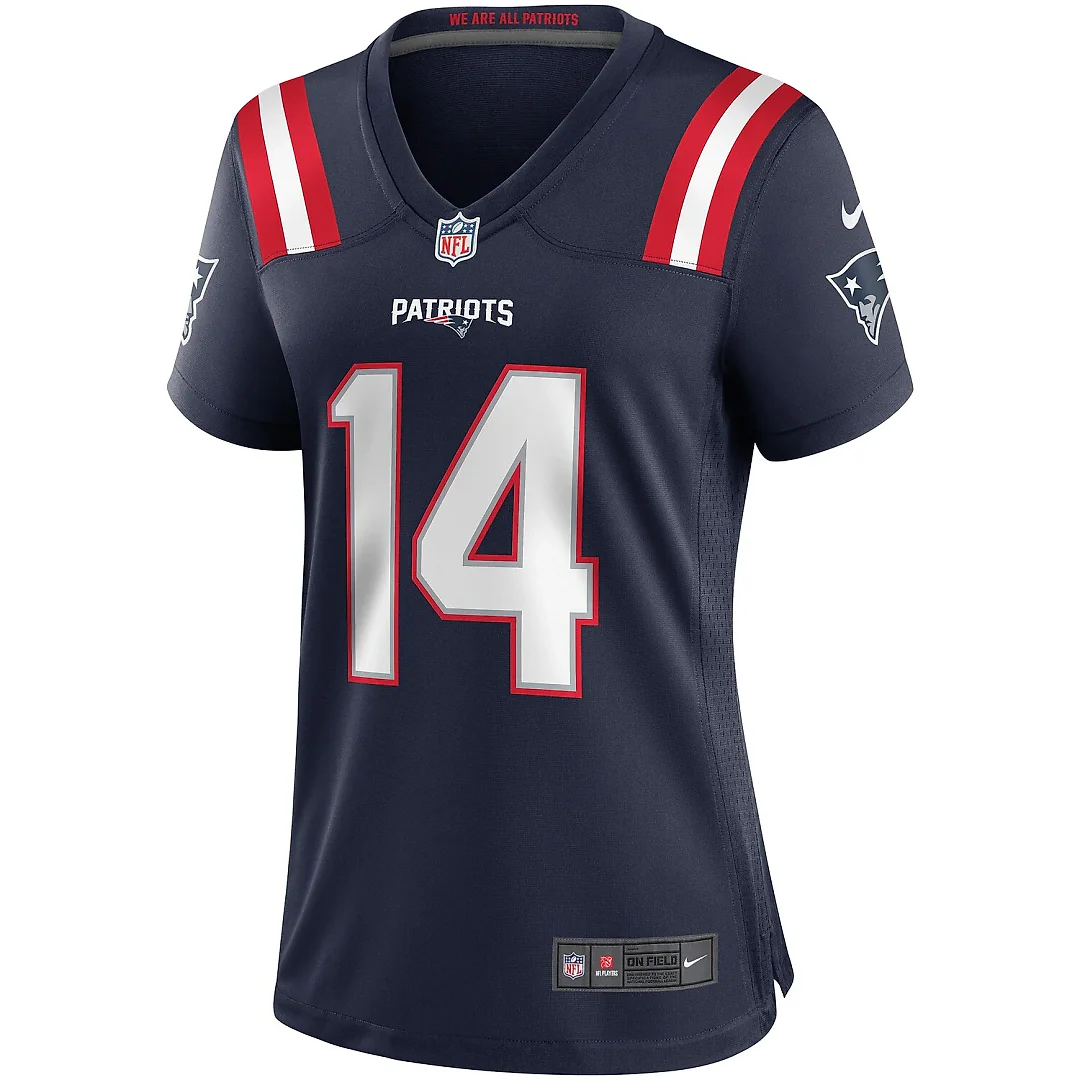Zennovawear Steve Grogan New England Patriots Women's Game Retired Player Jersey - Navy