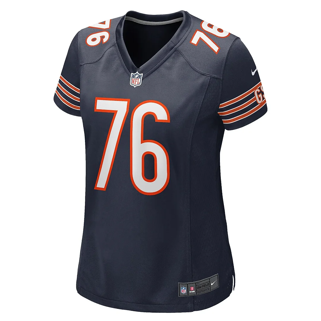 Zennovawear Steve McMichael Chicago Bears Women's Retired Player Game Jersey - Navy