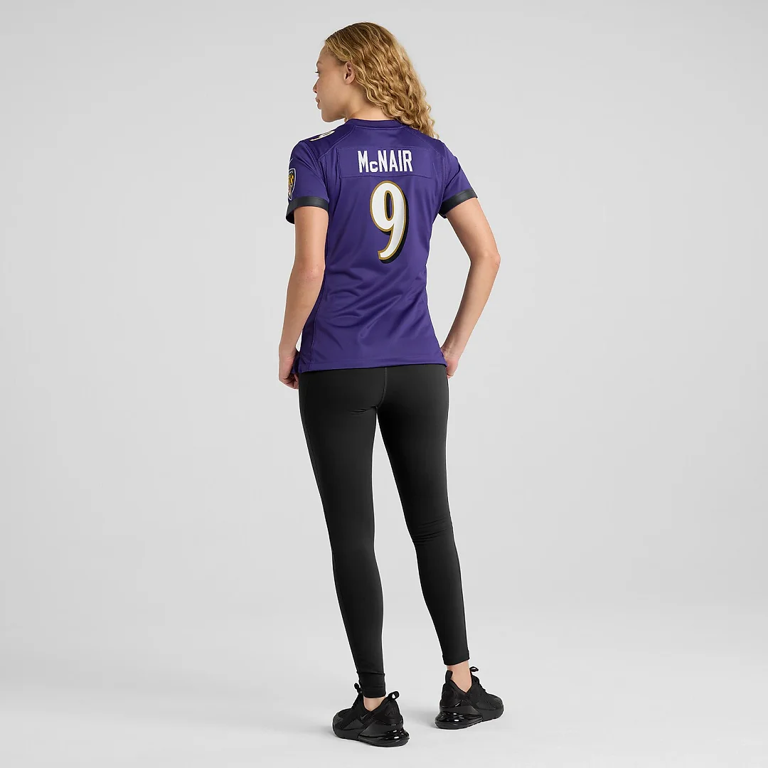 Zennovawear Steve McNair Baltimore Ravens Women's Game Retired Player Jersey - Purple